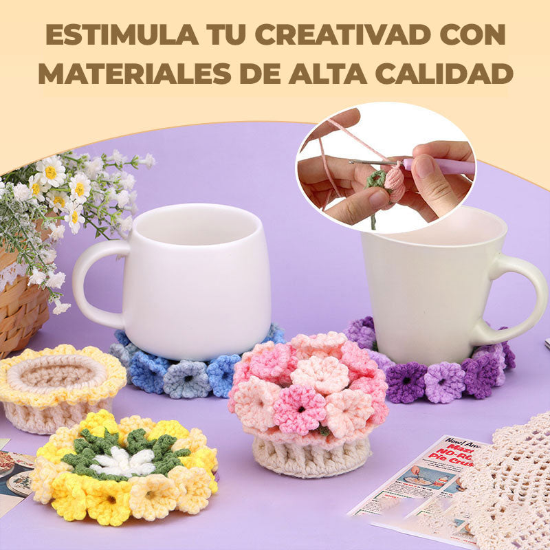 LushCrochet™ - Kit de crochet para posavasos