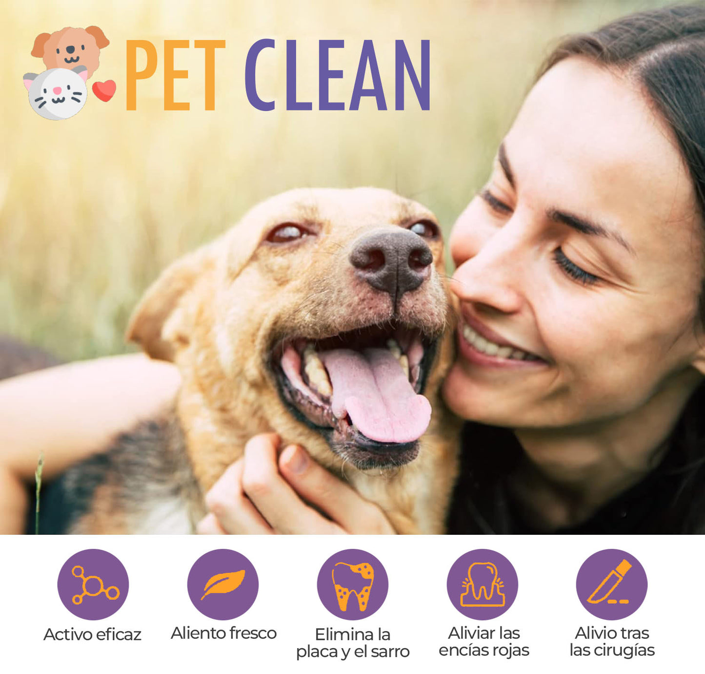 PetClean™ - Higiene bucal para perros y gatos