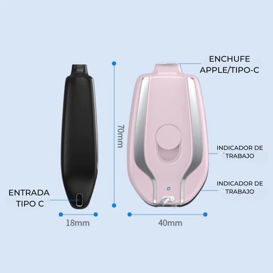 Linkenergen™ - Cargador Portátil en Forma de Llavero (1500 mAh)