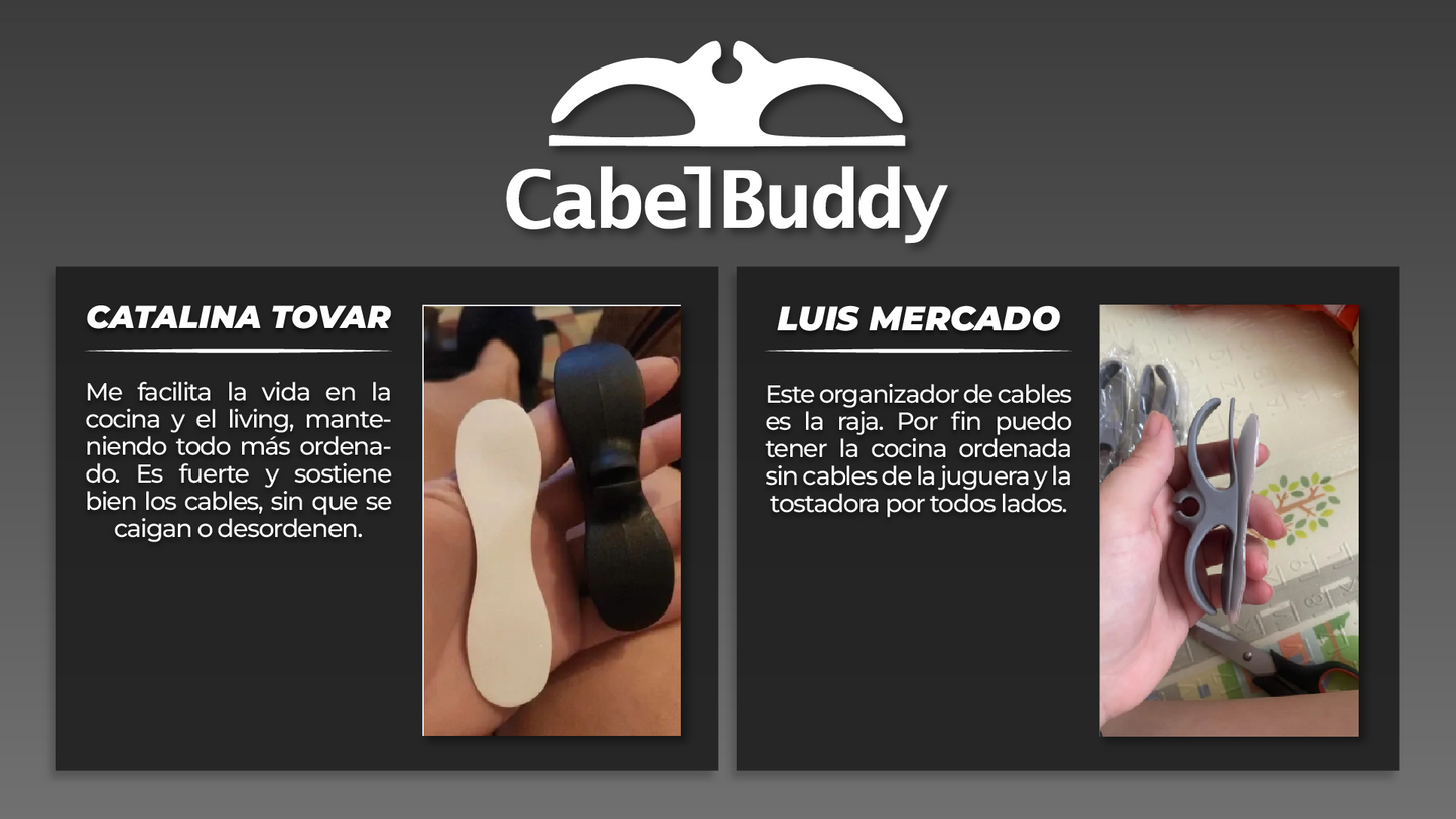 CABELBUDDY™ - ORGANIZADOR DE CABLES PARA ELECTRODOMÉSTICOS