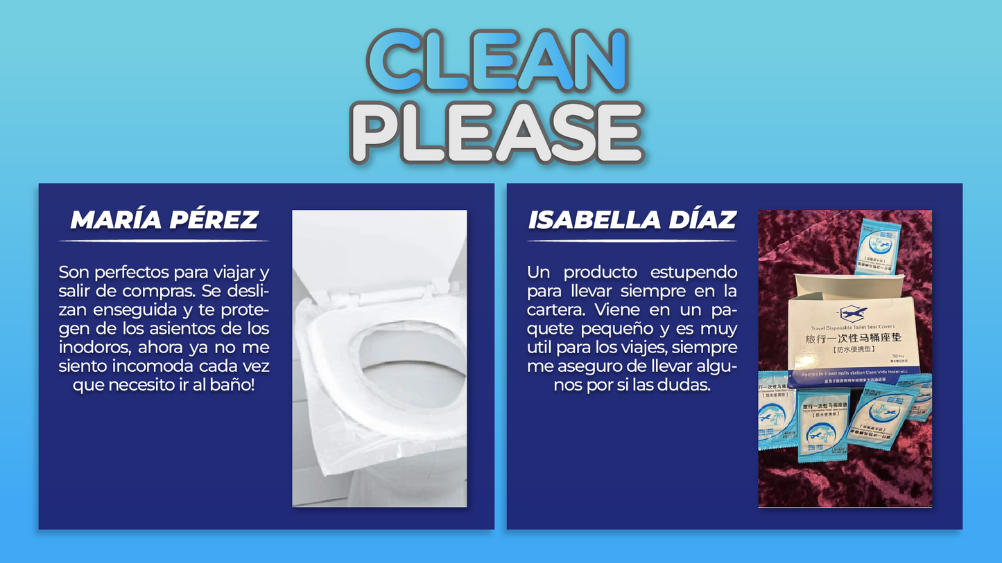 Clean Please™ - Toallas Higiénicas Desechables