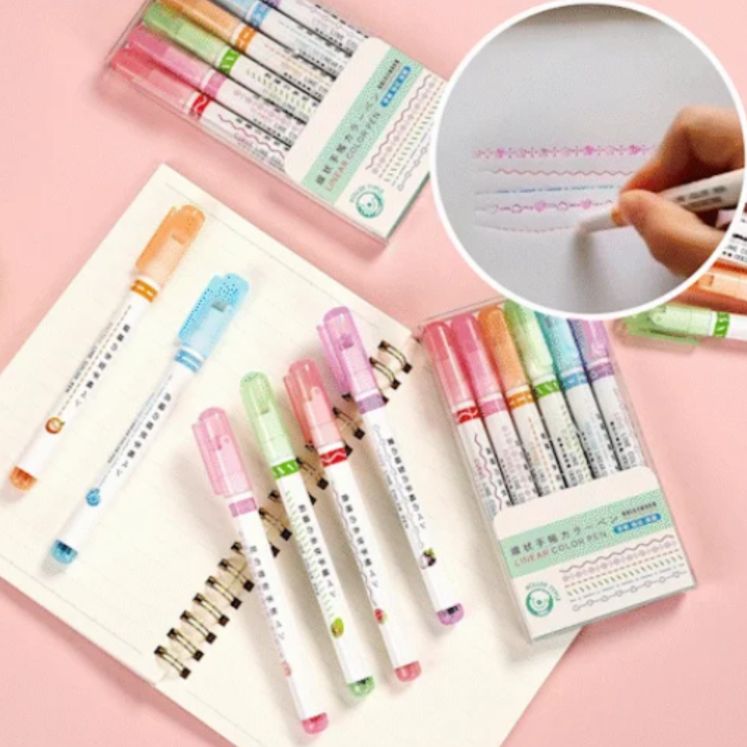 FunLov™ - Lápiz destacador entretenido (6 lapices)