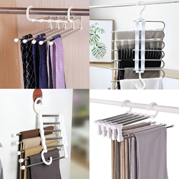 Percha 5 en 1 multifuncional - COLGADOR INTELIGENTE