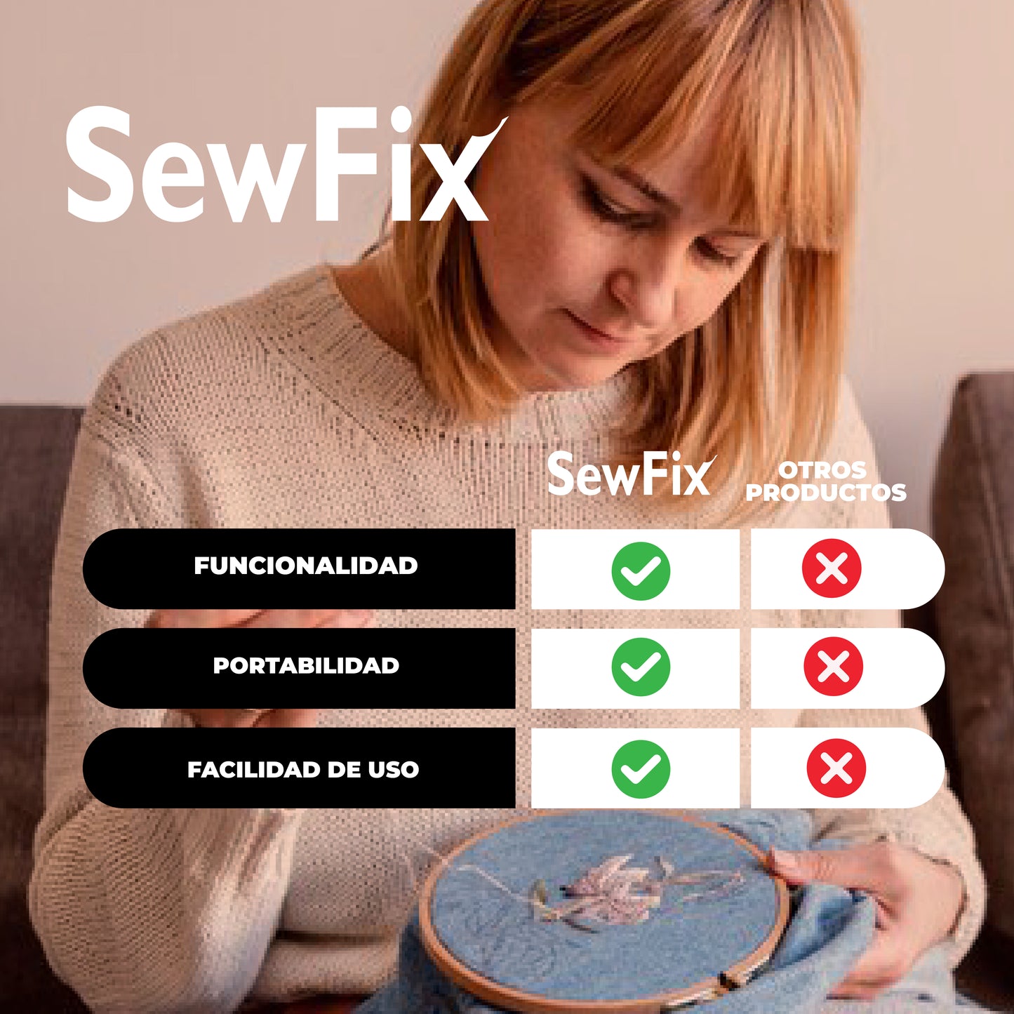 SewFix™ - Enhebrador de agujas - 1 + 1 Gratis