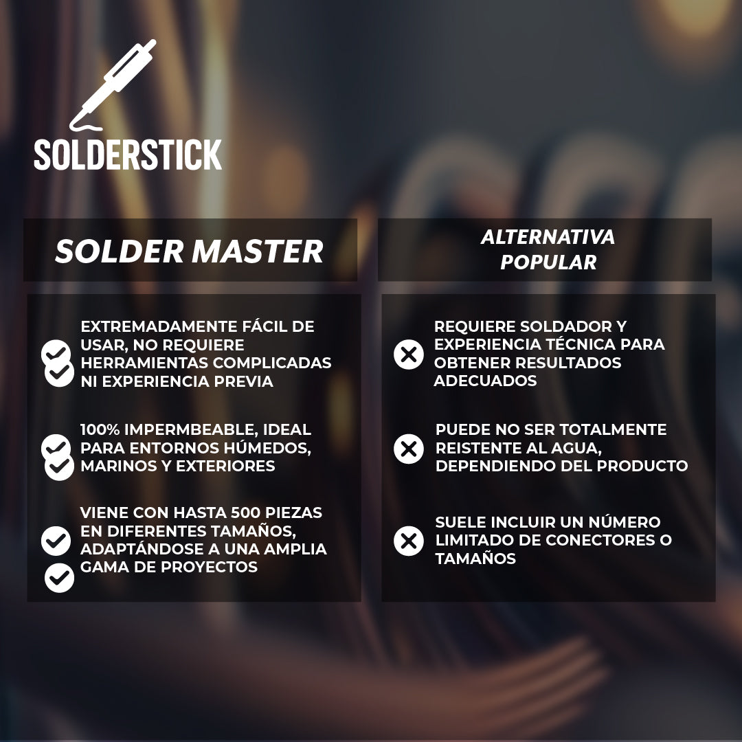 SolderStick™ – Conectores auto‑soldantes y herméticos