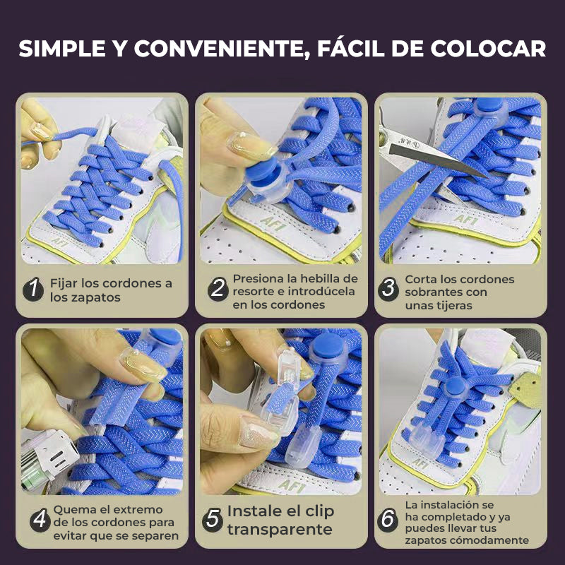 QuickTie™ - Hebilla con resorte para cordones