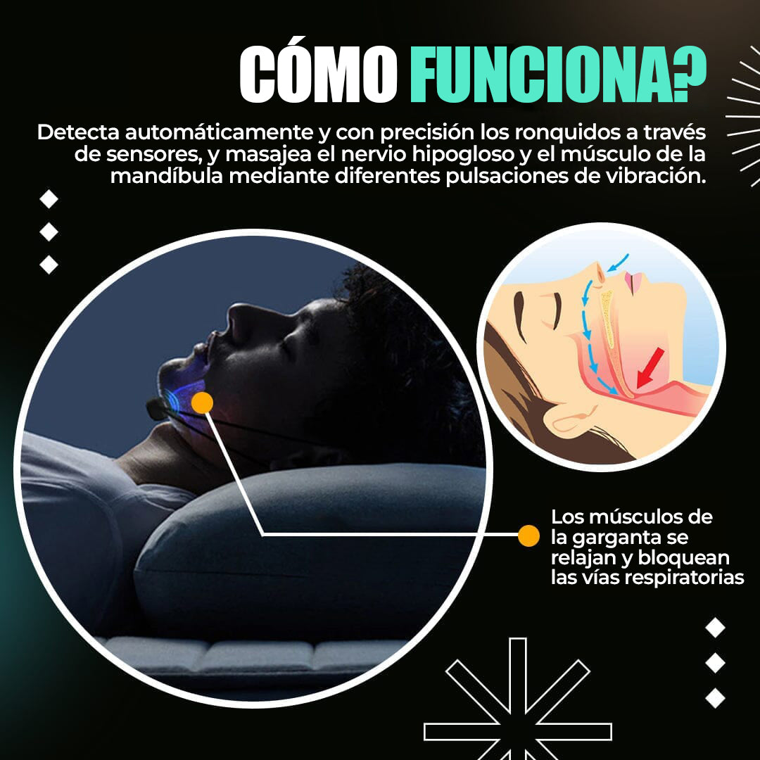 DreamSilence™ - Dispositivo EMS anti-ronquidos