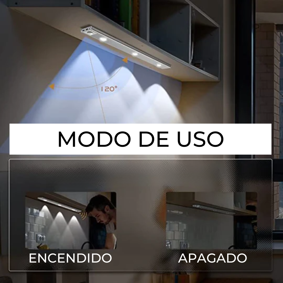 LUMAX™ - Luz LED multifoco con sensor de  movimiento