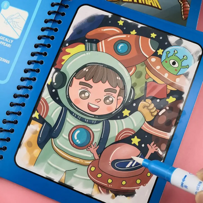 MagicWater™  - Libro reutilizable para niños, que se pinta con agua