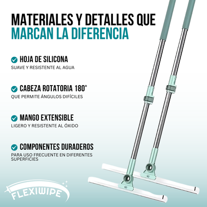 FlexiWipe™ - Limpieza sin esfuerzo, brillo en cada rincón