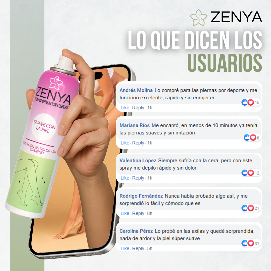ZENYA™ - Piel suave, depilación fácil y resultados que duran.
