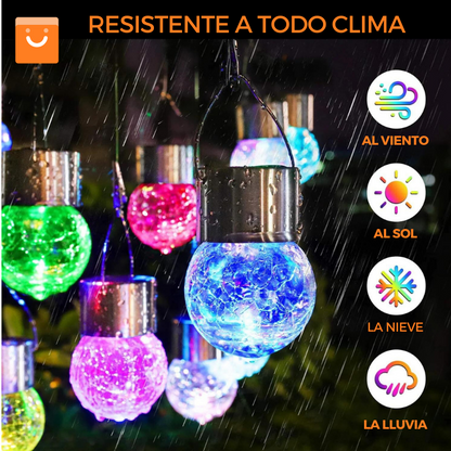 GlowSpectrum™ - Luces solares colgantes para el exterior