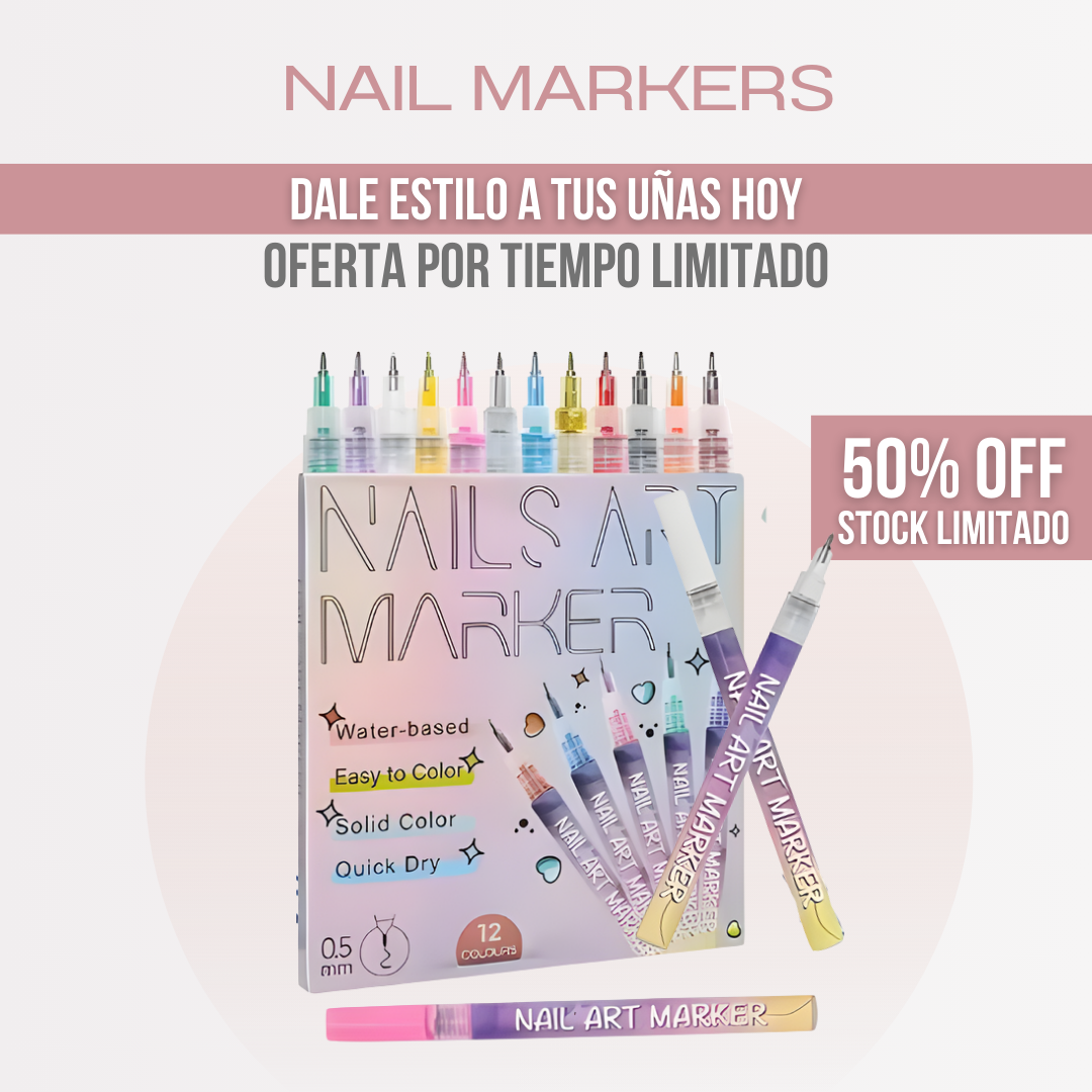 Nail Markers™ - Dibuja tu estilo, color a color