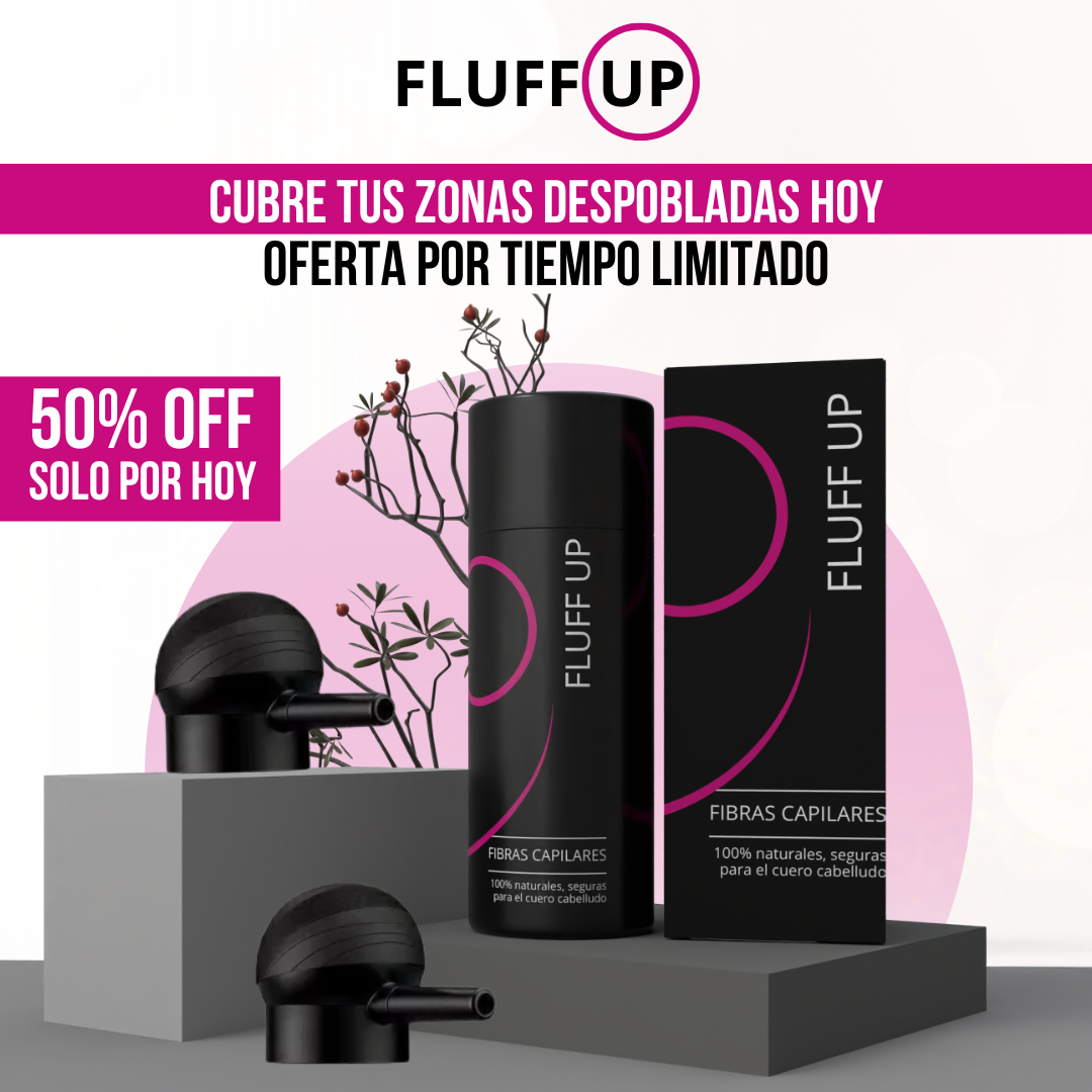 Fluff Up™  - Cabello más denso al instante. Natural, seguro e indetectable