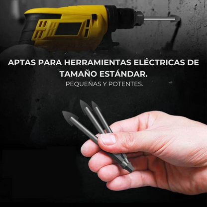 Broke™ - Brocas triangulares con vástago hexagonal de aleación