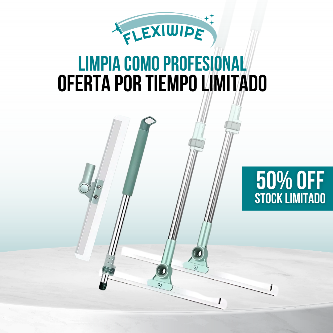 FlexiWipe™ - Limpieza sin esfuerzo, brillo en cada rincón