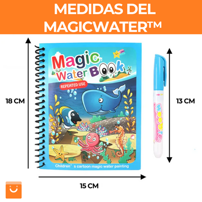 MagicWater™  - Libro reutilizable para niños, que se pinta con agua