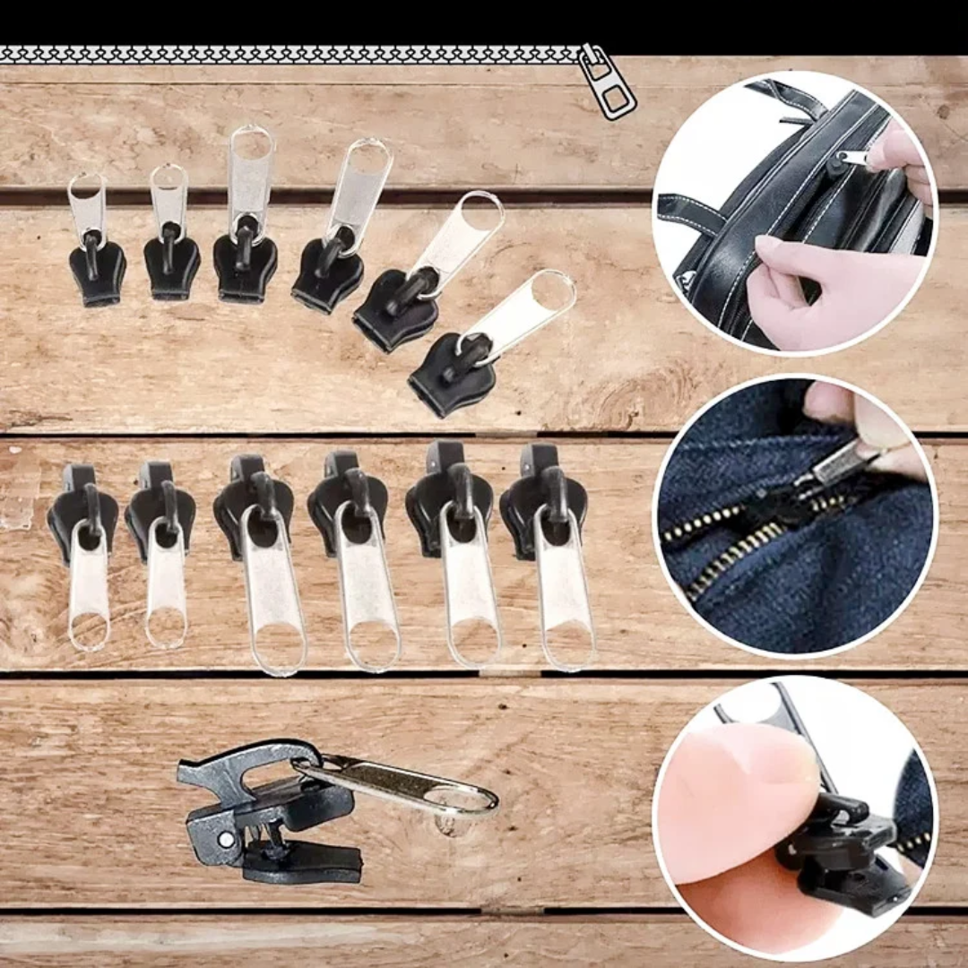 FixCierre™ - Kit para reparar cierres (2 packs, 12 pcs)