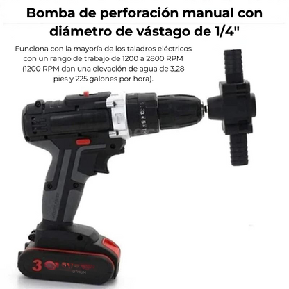 Bomax™ - Bomba de agua para taladro