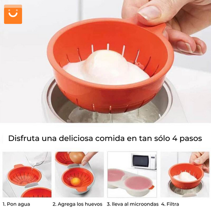 Egg Bolier™- bowl para hacer huevos cocidos fácil y rápido