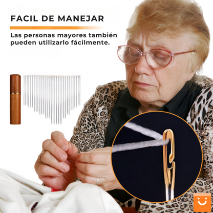 EASYSEW™ - AGUJAS DE TEJER CON AGUJERO LATERAL