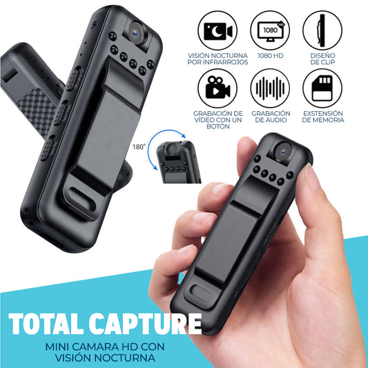 TotalCapture™ - Mini camara HD con visión nocturna
