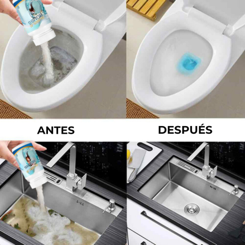 QUICKFLOW™  - SOLUCIÓN INSTANTÁNEA PARA LIMPIAR RÁPIDAMENTE LAS TUBERÍAS DE DESAGÜE