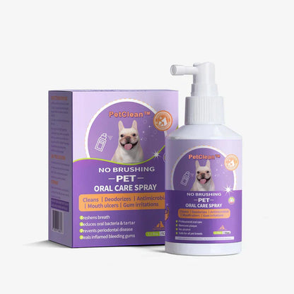 PetClean™ - Aerosol 100 % Natural para el cuidado bucal de perros y gatos
