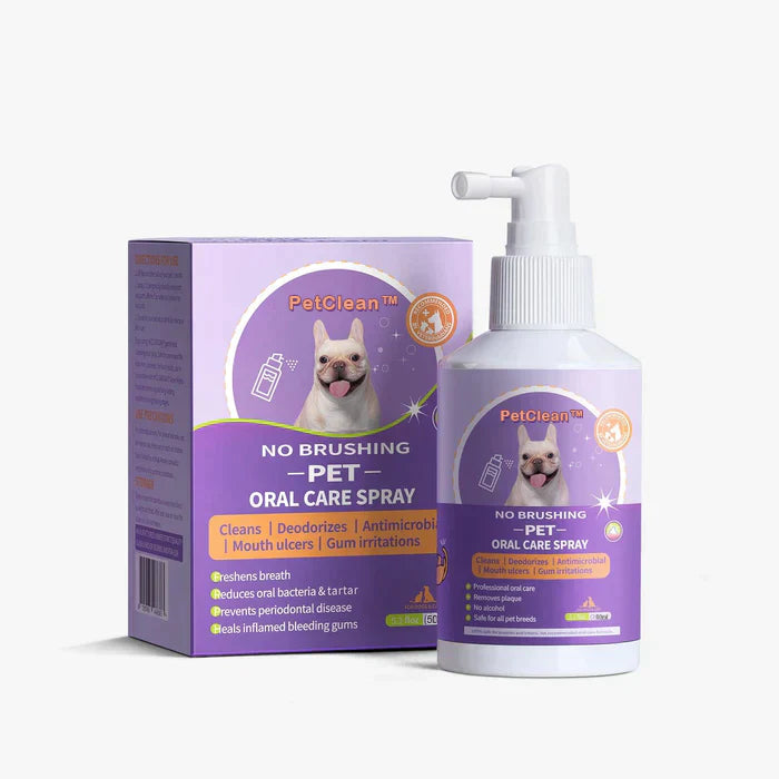 PetClean™ - Aerosol 100 % Natural para el cuidado bucal de perros y gatos | Oferta Exclusiva 2x1