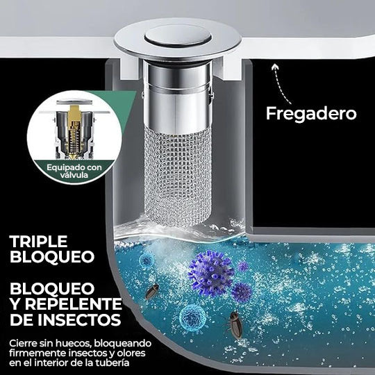 NoClog™ - Filtro anti estancamientos para lavamanos