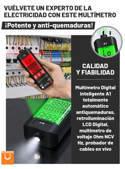 A1 SAFEDMM™ - MULTIMETRO DIGITAL ANTI CORTOCIRCUITO