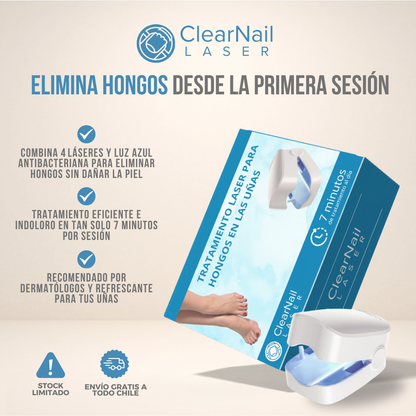 ClearNail Laser™ - Uñas sanas y fuertes desde la primera semana