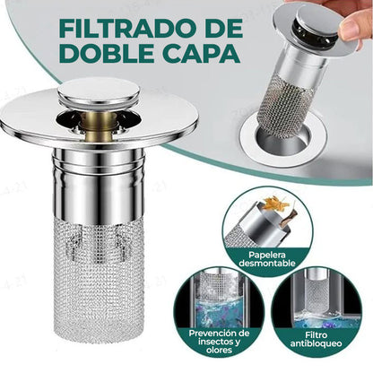 NoClog™ - Filtro anti estancamientos para lavamanos