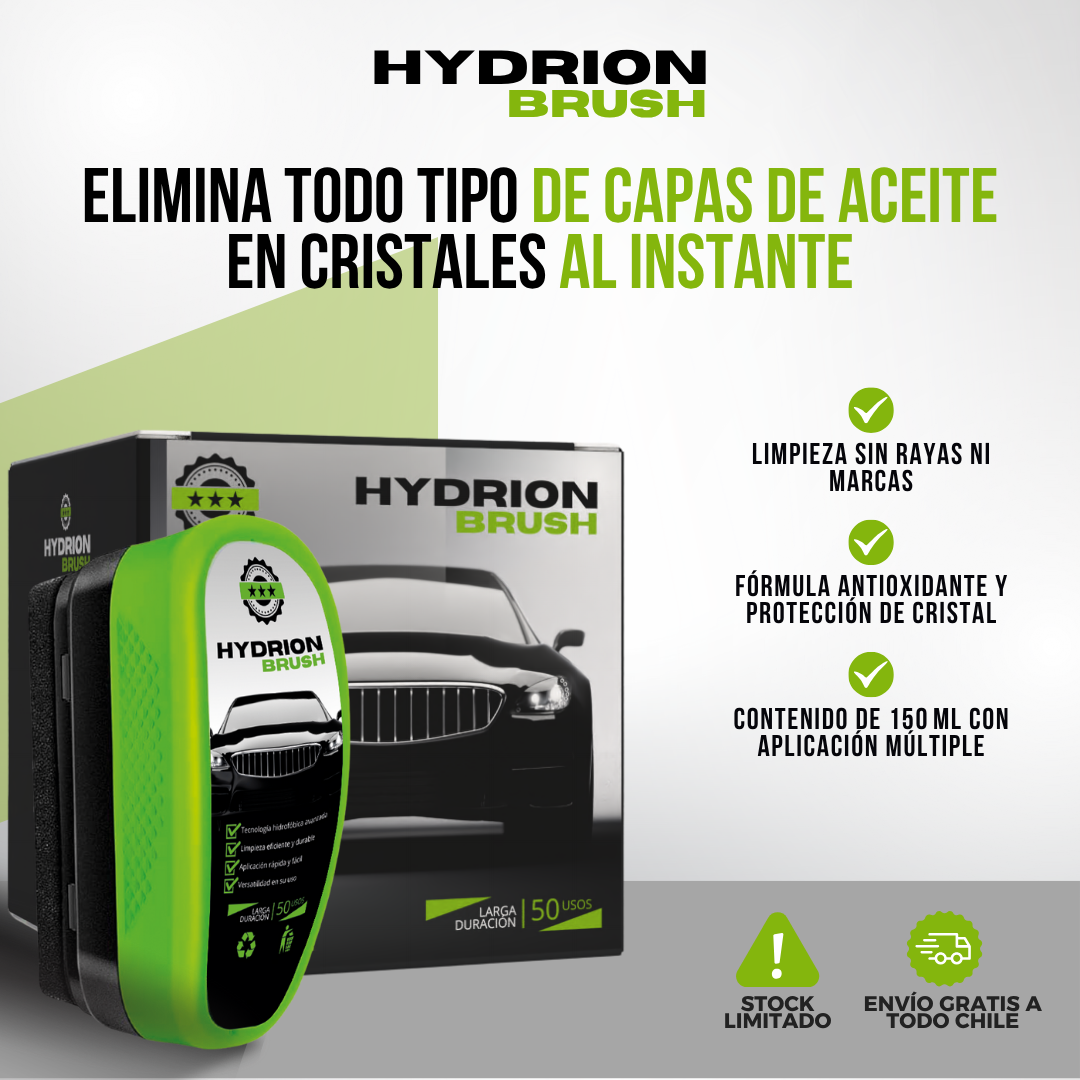 HYDRION BRUSH™ - Visibilidad sin esfuerzo, claridad en cada trayecto