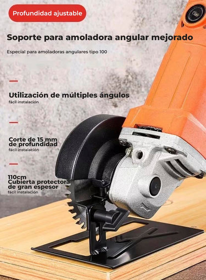 SafeGrind™ - Soporte metálico ajustable para amoladora angular