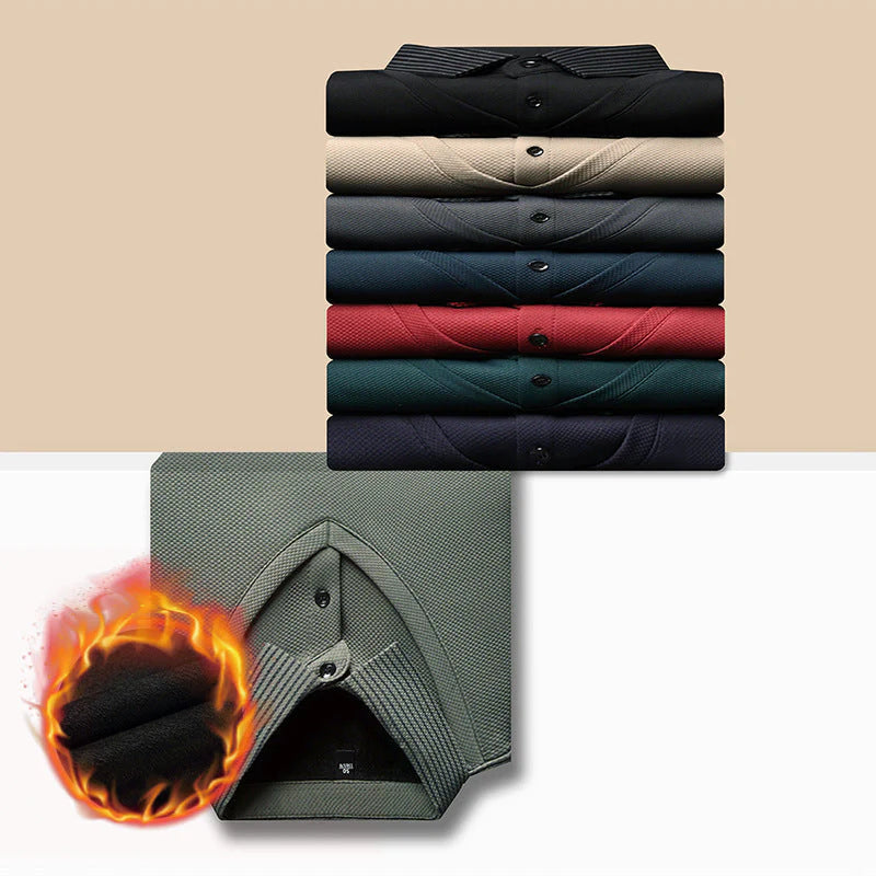 PrimeStripe™ -  Sueter a rayas con solapas de dos piezas