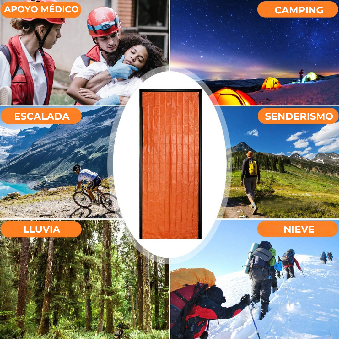 Adventurer's™ - Saco de dormir impermeable de emergencia