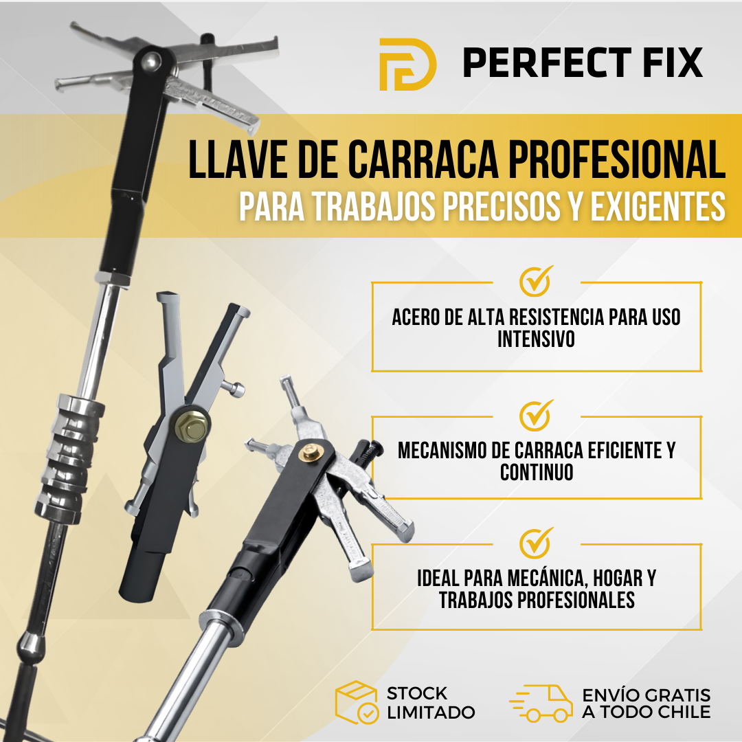 Perfect Fix™ – Llave de Trinquete Profesional para Cojinetes y Bujes