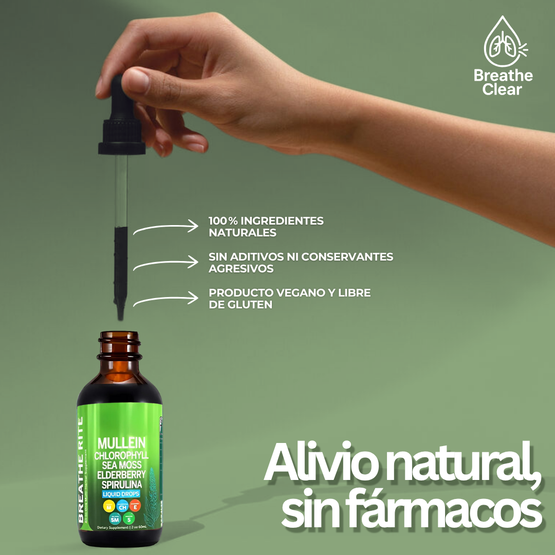 Breathe Clear – Gotas para limpiar pulmones naturalmente