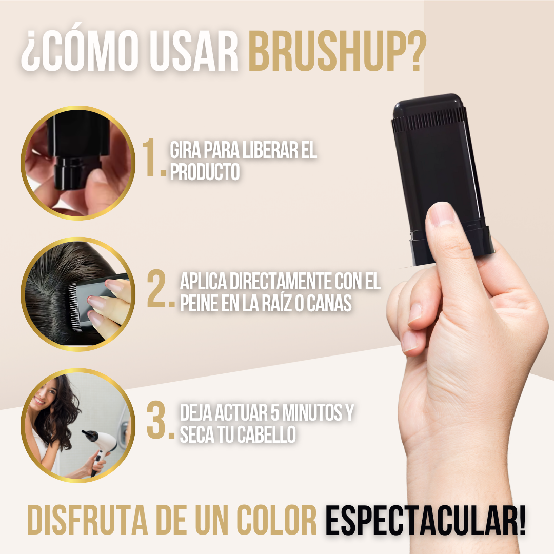 BrushUP™ - Color natural y cobertura perfecta
