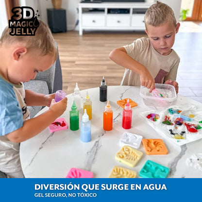 3D Magic Jelly™ – Crea figuras 3D en agua fácilmente