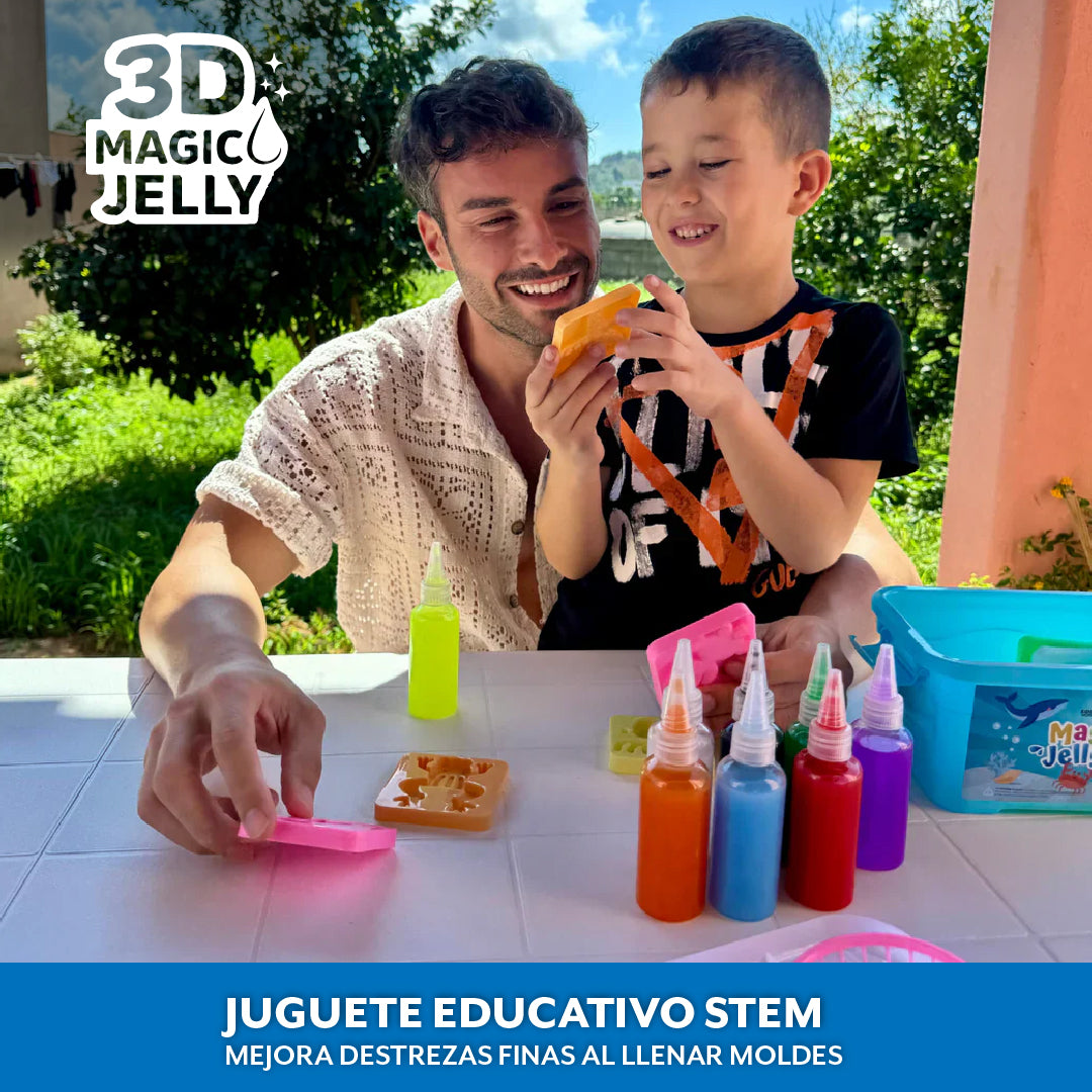 3D Magic Jelly™ – Crea figuras 3D en agua fácilmente