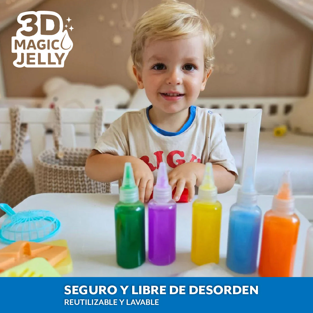 3D Magic Jelly™ – Crea figuras 3D en agua fácilmente