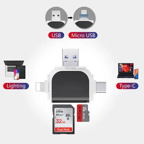 SmartPort™ - Lector universal de tarjetas 4 en 1