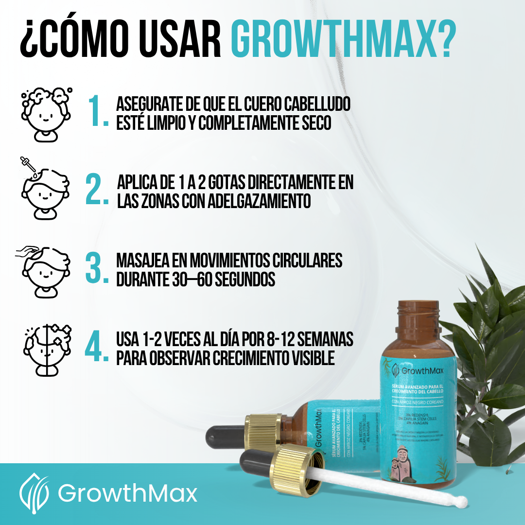 GrowthMax™ - Más crecimiento, menos caída, mejor cabello