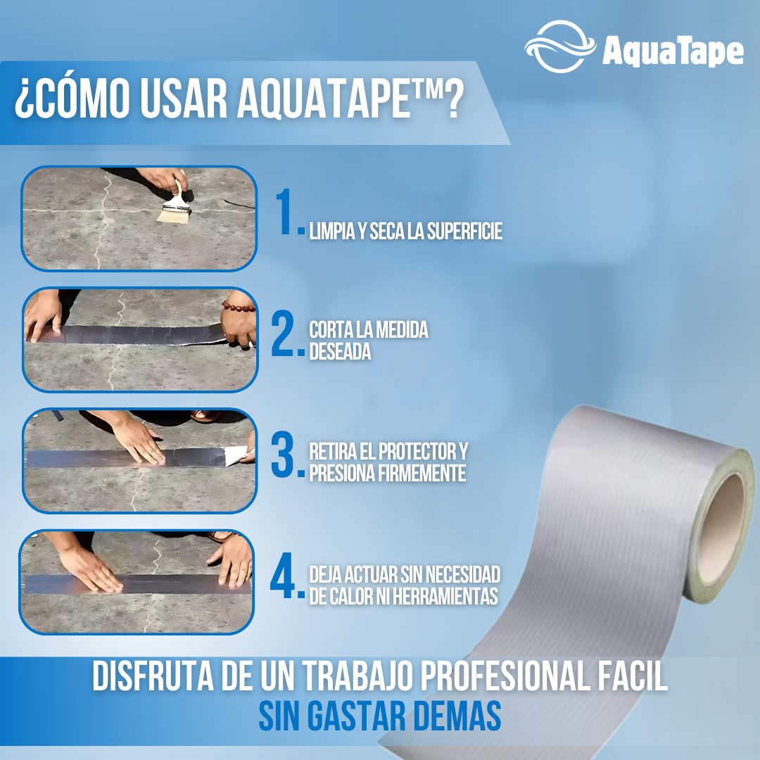 AquaTape™ - Repara, sella y protege, todo con una sola cinta