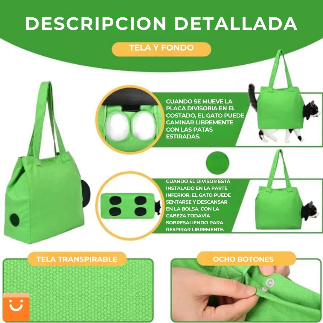 PETMOKI™ - BOLSA DE TRANSPORTE PARA MASCOTAS