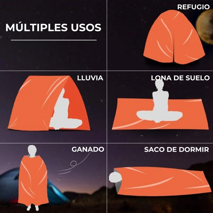 Adventurer's™ - Saco de dormir impermeable de emergencia
