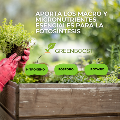 GREENBOOST™ - FERTILIZANTE DE PLANTAS ORGÁNICO EN TABLETA