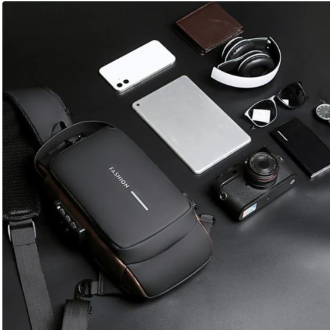 Bolso cruzado antirrobo con carga USB